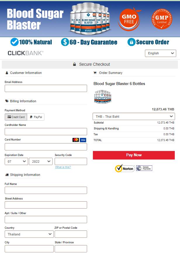Blood Sugar Blaster - Secure checkout